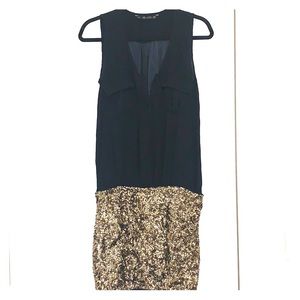 Zara Sequined Skirt Dress